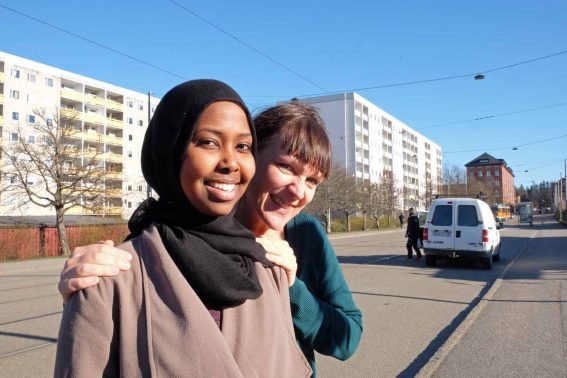 Eva Lundgren Stenbom och Zamzam Mohamed